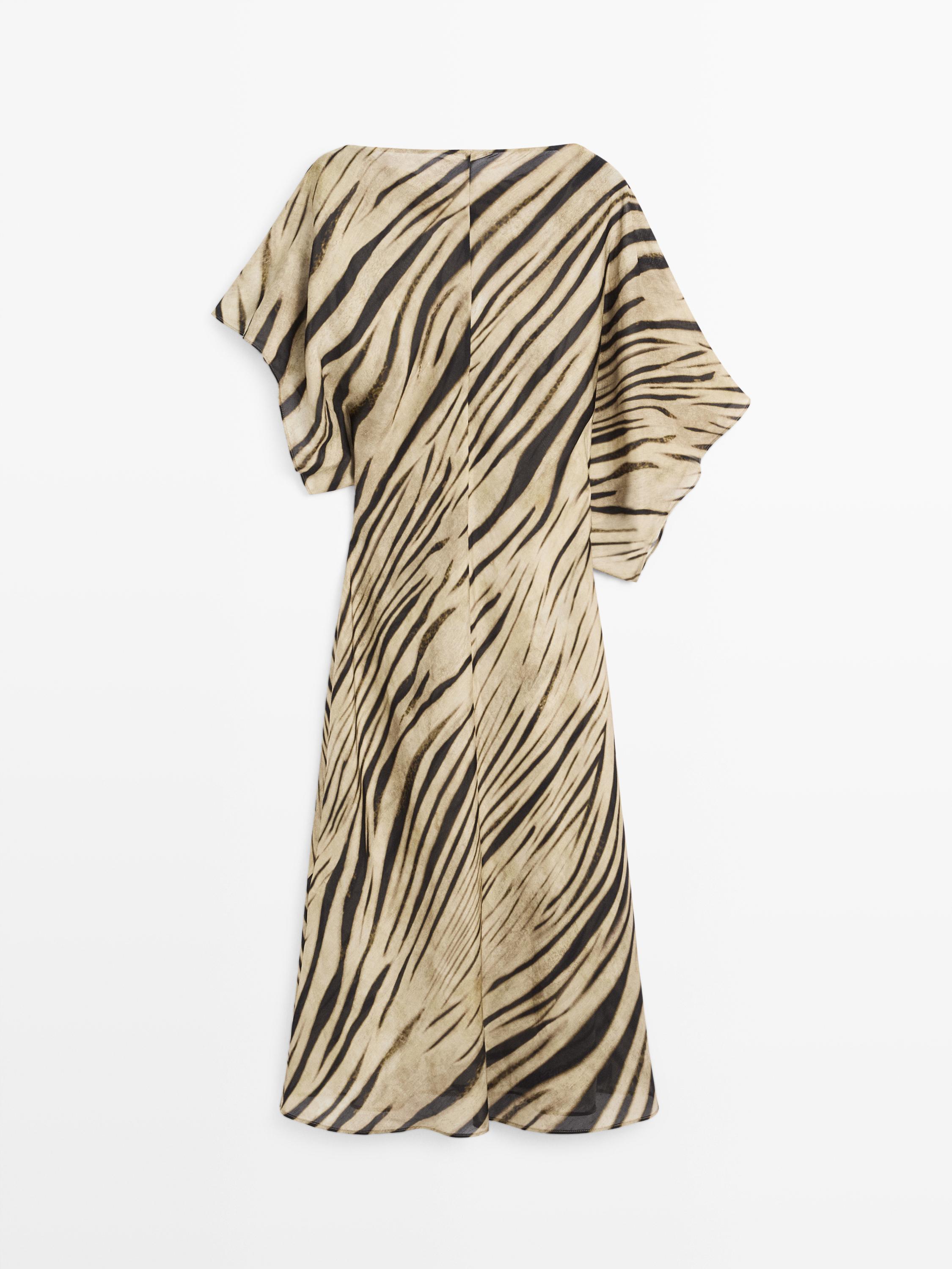Long animal print dress